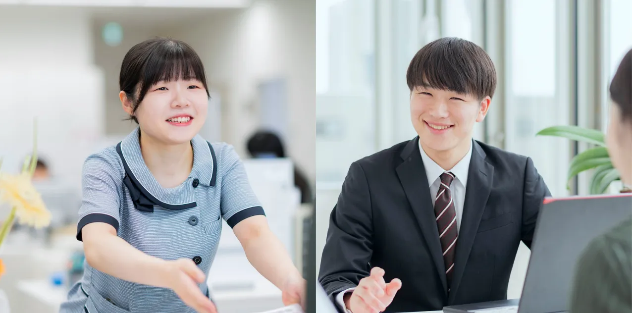 職員が働いている様子